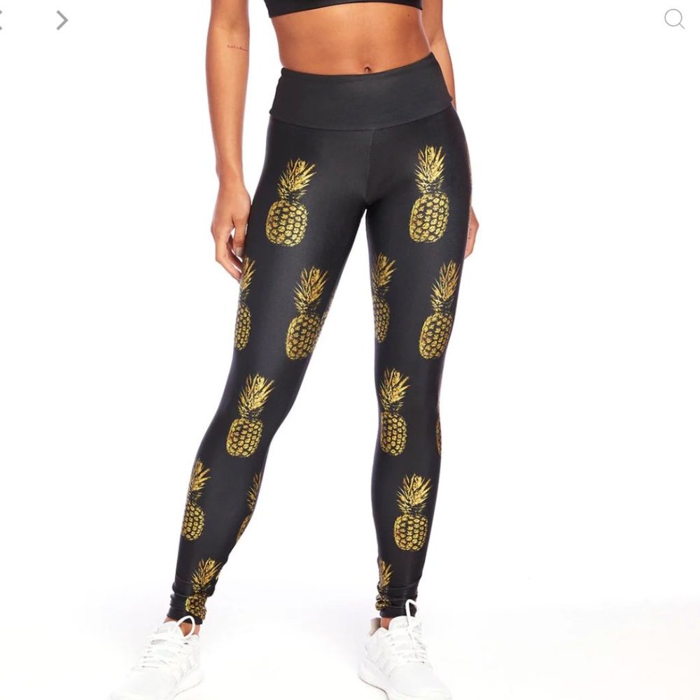 Goldsheep Golden Pineapple Leggings size small